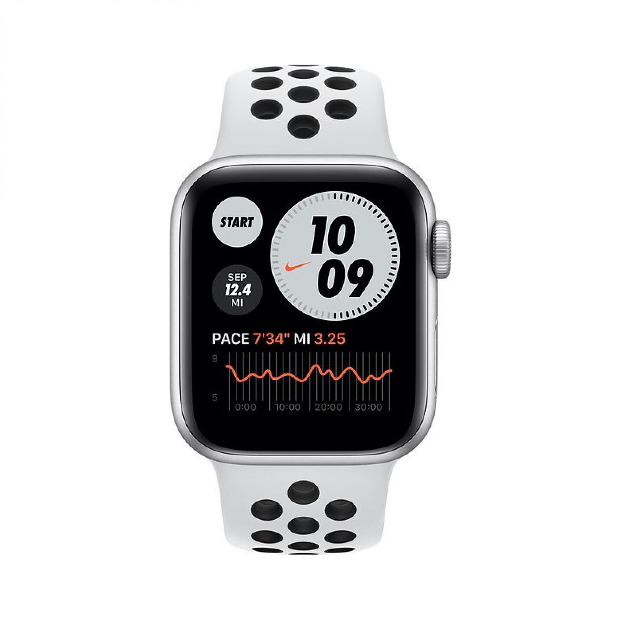 Apple Watch Nike SE GPS 40mm Silver Aluminum Case w. Pure Platinum/Black Nike Sport B. (MYYD2) б/у